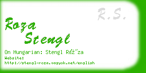 roza stengl business card